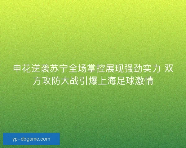 申花逆袭苏宁全场掌控展现强劲实力 双方攻防大战引爆上海足球激情